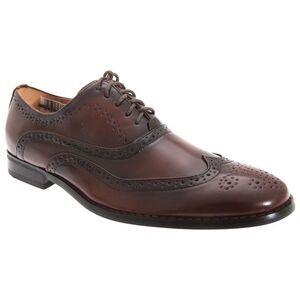 Goor Mens Leather Lace-Up Oxford Brogue Classic Formal Dress Shoes Sizes 7-13 /